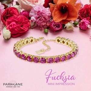 Park Lane Fuchsia and Gold Mini Impression Bracelet